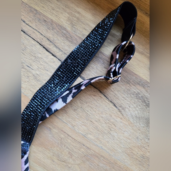 VICTORIAS SECRET LEOPARD BIKINI - LARGE BRAZILIAN BOTTOM - 36B/C SWIM TOP - Picture 8 of 10